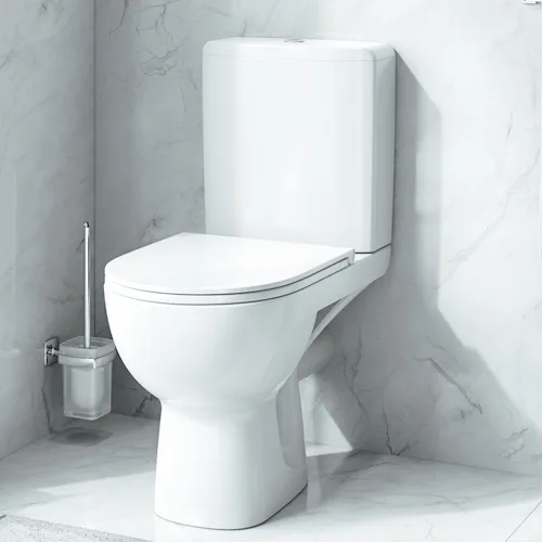 تصویر 4 از توالت فرنگی پایه دار با سیستم فلاش قدرتمند دو حالته